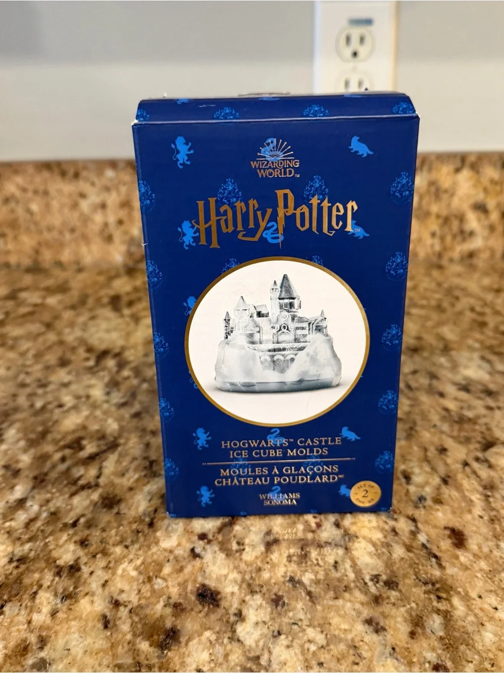 Harry Potter Silicone Cocktail Ice Cube Molds Hogwarts Castle William Sonoma